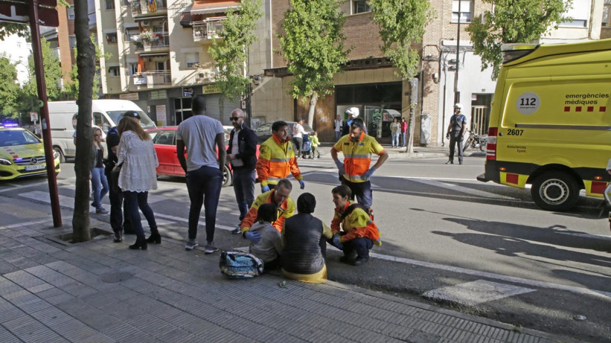 El atropello tuvo lugar ayer en la avenida Alacant.
