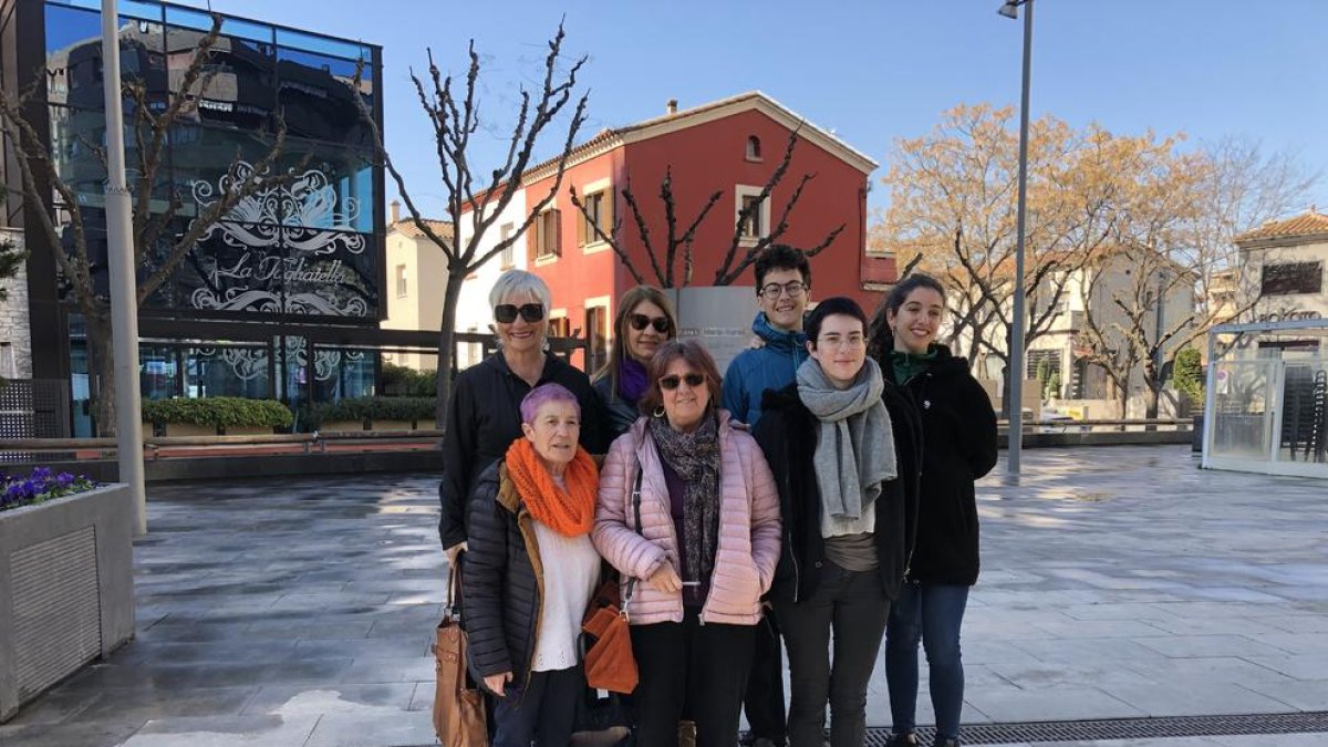 Presentación de los actos para el 8M de la Coordinadora, ayer.