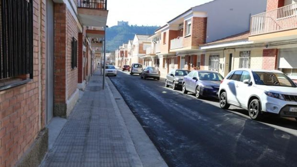 Les obres que s’han dut a terme al carrer Ñ.