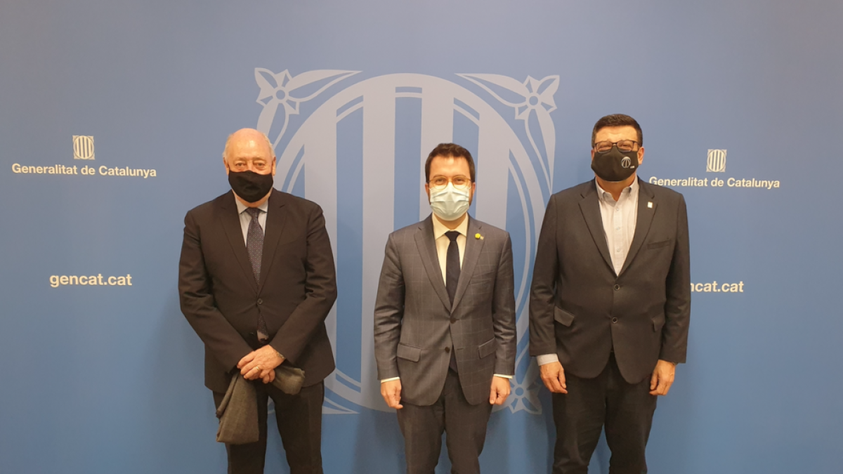 Joan Soteras (esquerra) i Ferran Aril (dreta), es van reunir dimarts passat amb Pere Aragonès.