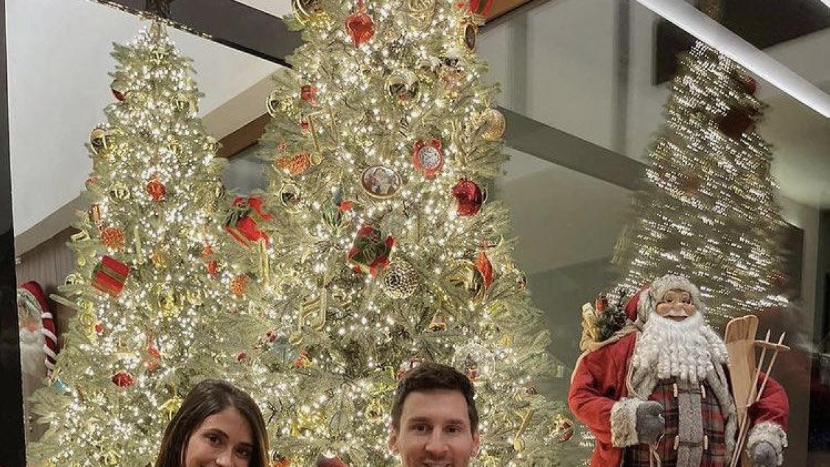 Leo Messi y su familia están en Rosario, donde pasarán las fiestas.