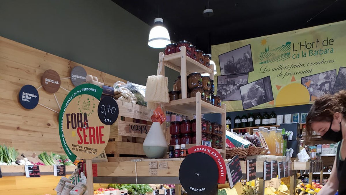 La zona d’“Els fora de sèrie-Hortportunitats” de la botiga.