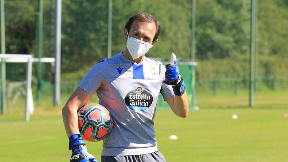 Yvan Castillo, entrenador de porters al Deportivo de la Corunya.