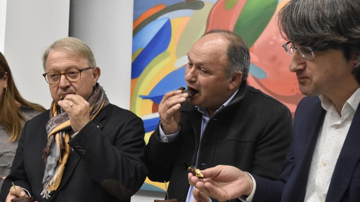 Presentació del nou producte de quarta gamma, ahir a Afrucat.
