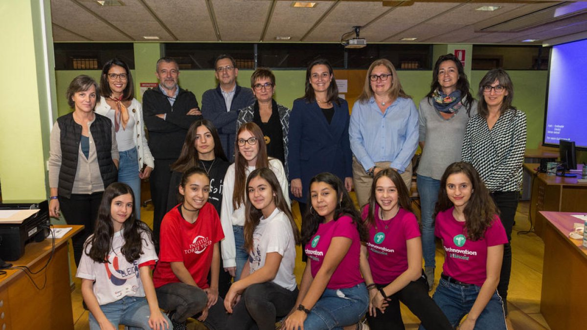 Presentación del concurso Technovation Challenge Girls, ayer en Lleida.