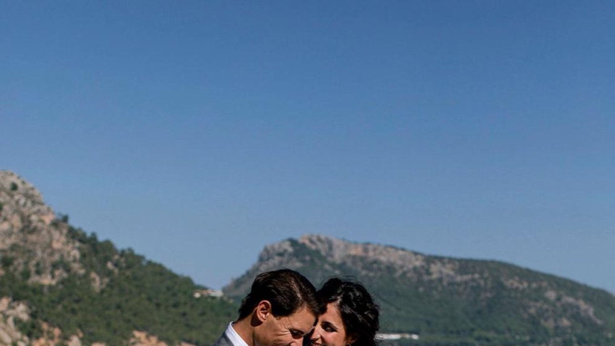 El tenista y su esposa, Mery Perelló.