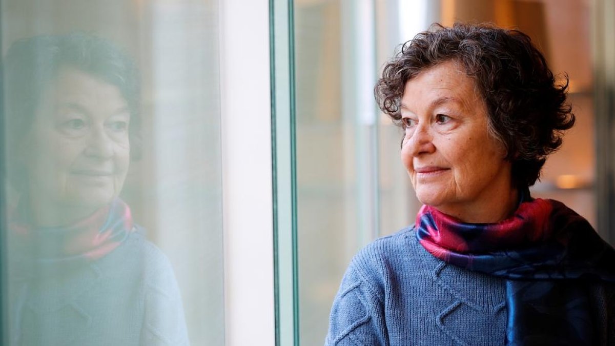 La escritora leridana Maria Barbal, ayer en Barcelona.