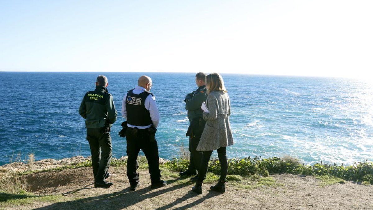 Policies a la zona del succés a Sant Feliu de Guíxols.