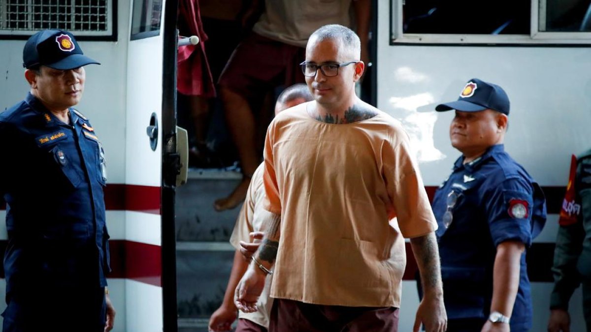 Artur Segarra, ahir a l’arribar al Tribunal Penal de Bangkok per prestar declaració.