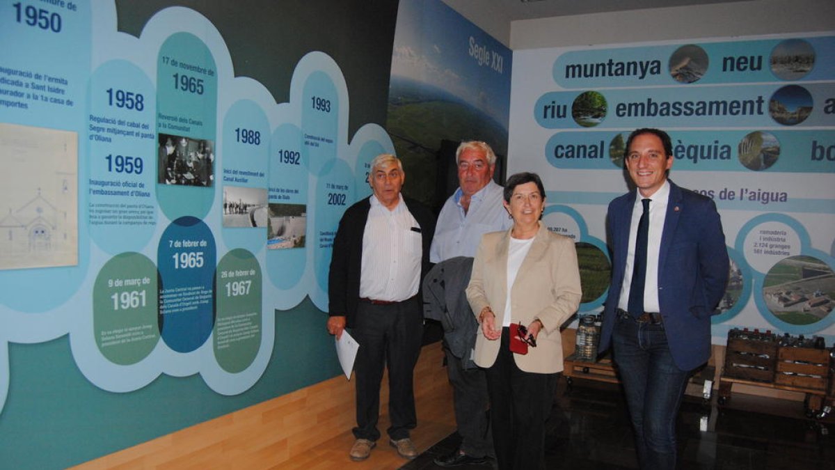 Cunillera y Crespín, ayer en la sede de la comunidad de regantes.
