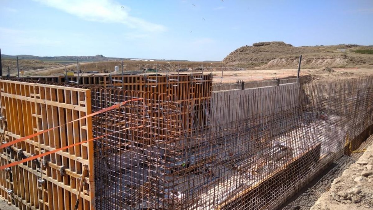 Las obras de la planta de selección que se ejecuta en Montoliu.