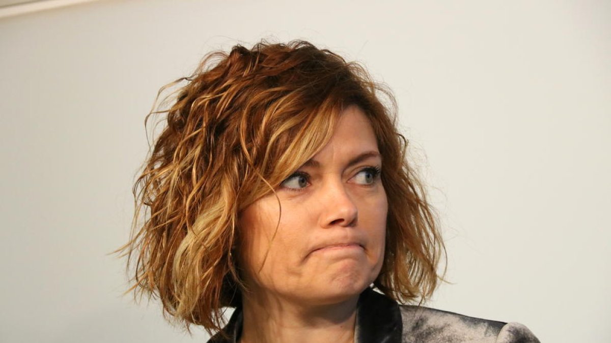 Elisenda Alamany, ayer durante una rueda de prensa.