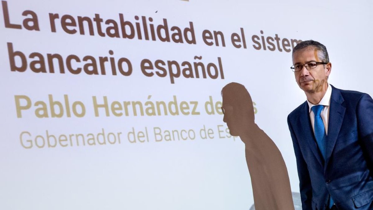 El gobernador del Banco de España, Pablo Hernández de Cos.