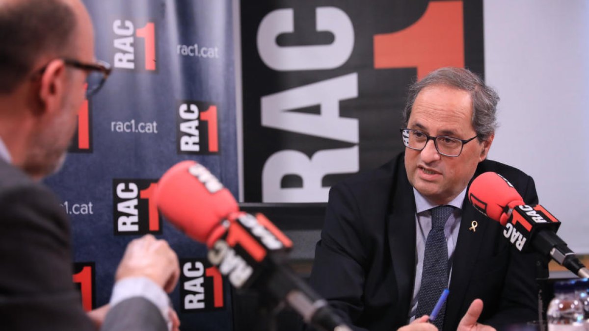 Torra descarta l'avançament electoral i ser candidat en uns nous comicis