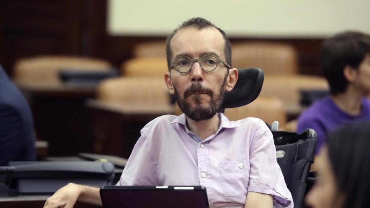 El dirigente de Unidas Podemos, Pablo Echenique.