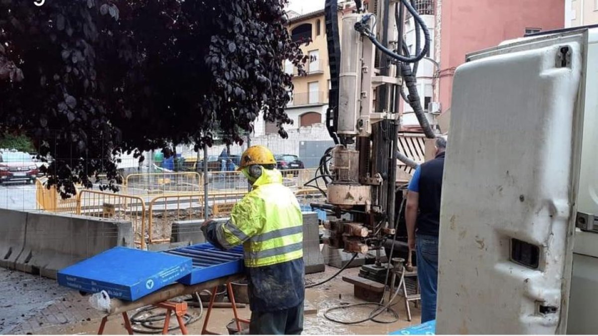Las catas que se han llevado a cabo para reestructurar la zona.