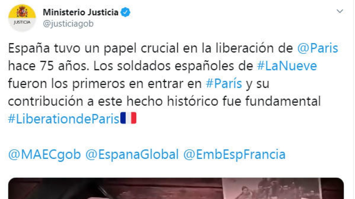 Polèmica per una piulada del ministeri de Justícia sobre el 