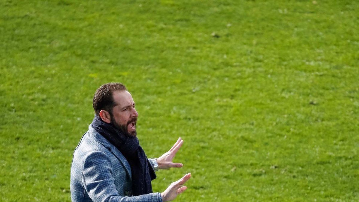 El tècnic Pablo Machín, en un partit recent de l’Espanyol.