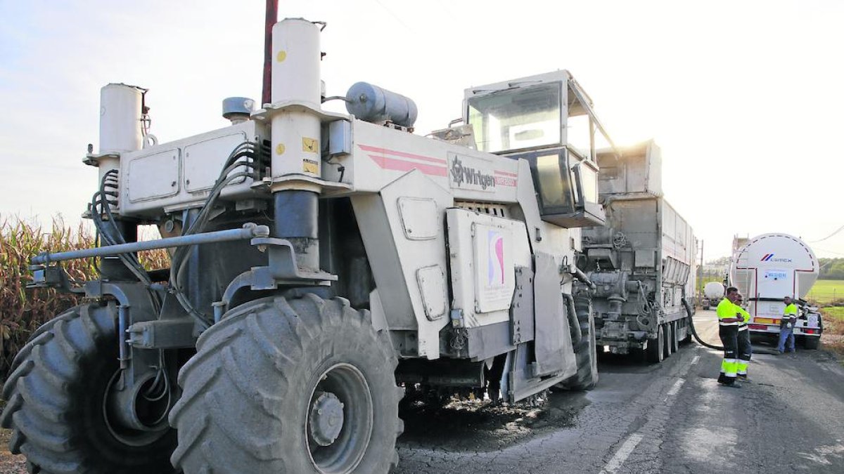 Imagen de las obras que se ejecutaron en estos caminos en 2017.