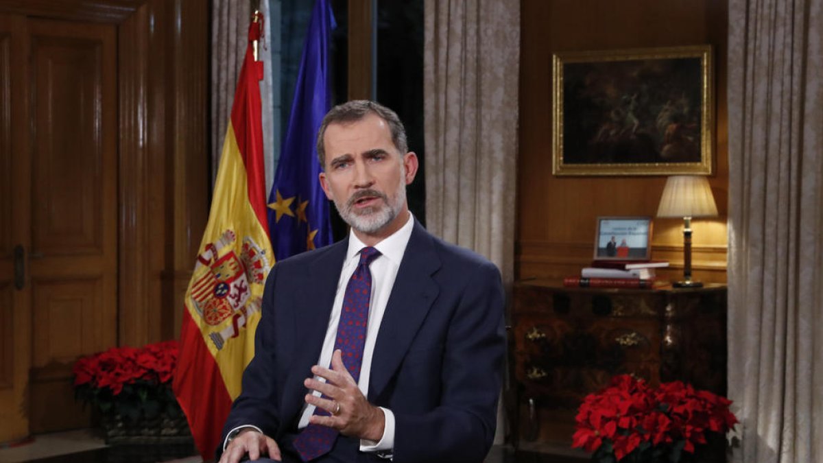El rey Felipe VI hizo el martes uno de los discursos de Navidad con menor contenido de los últimos años debido a la incertidumbre política.