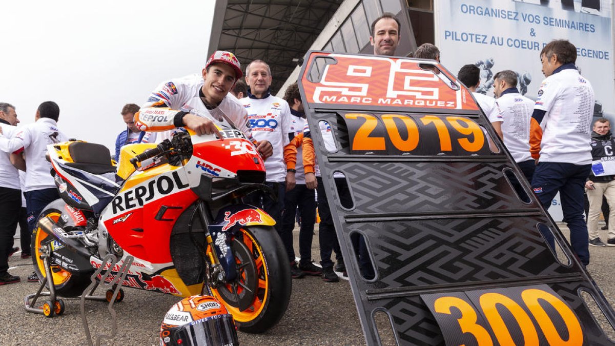 Marc Màrquez va aconseguir a Le Mans la victòria 300 per a Honda a la cilindrada gran del Mundial, mentre que per al de Cervera va ser la 47.