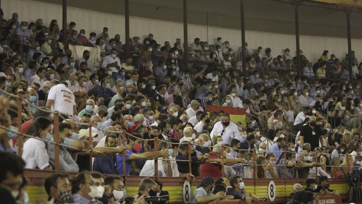 Imatge de la corrida de toros que es va celebrar divendres a Mèrida.