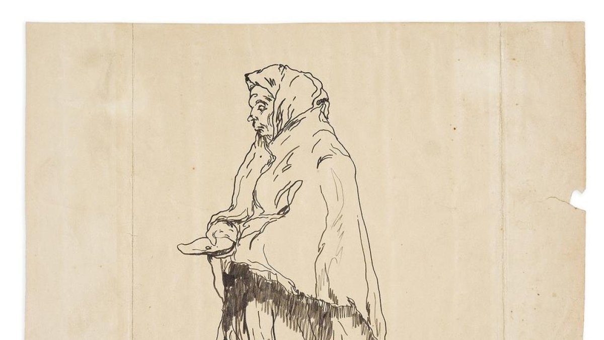 La Universitat de Lleida treu a la llum un dibuix inèdit d'Isidre Nonell