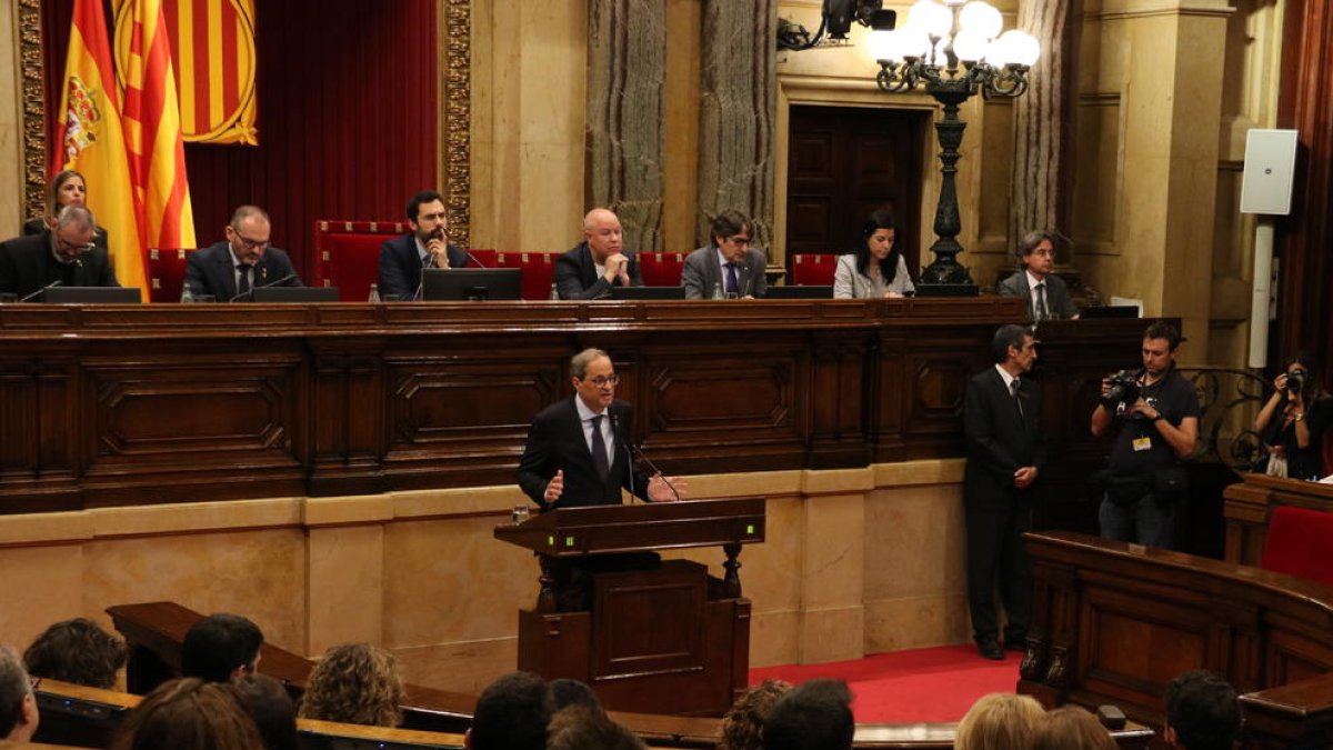 JxCat, ERC i CUP pacten una resolució per insistir en la defensa de l'autodeterminació