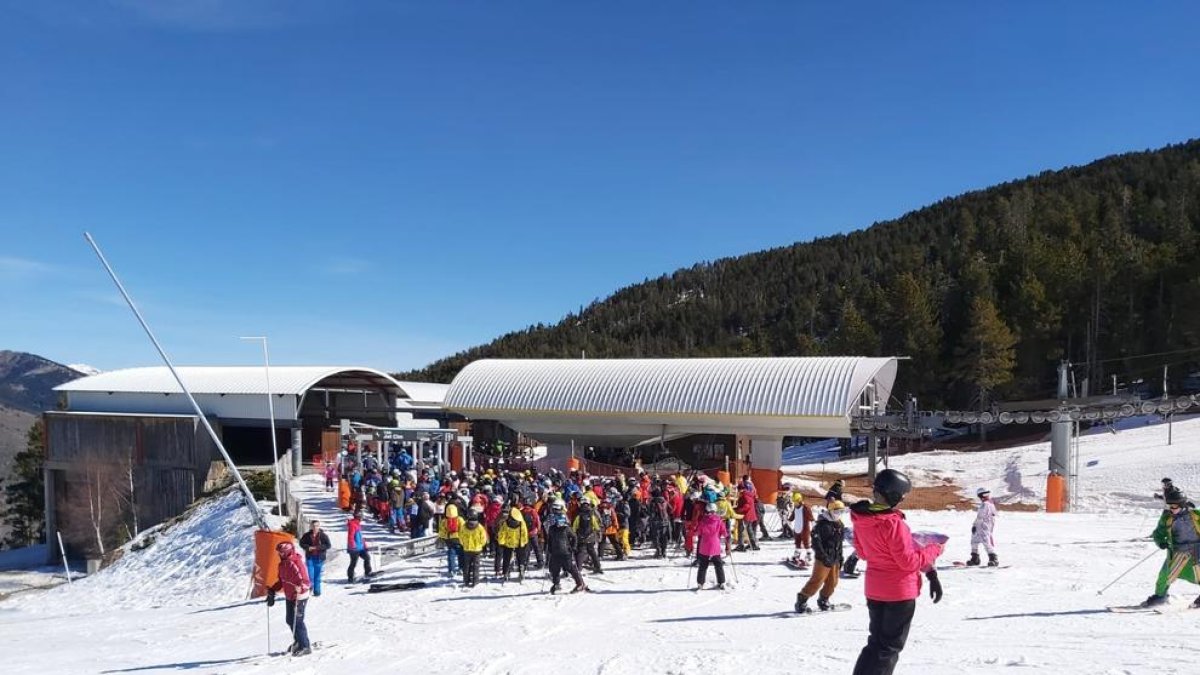 La estación de Port Ainé que registró una de las mejores afluencias de todo el invierno.