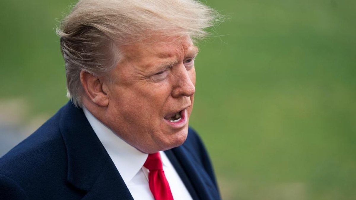 Trump anunció ante la prensa el fin de Estado Islámico.