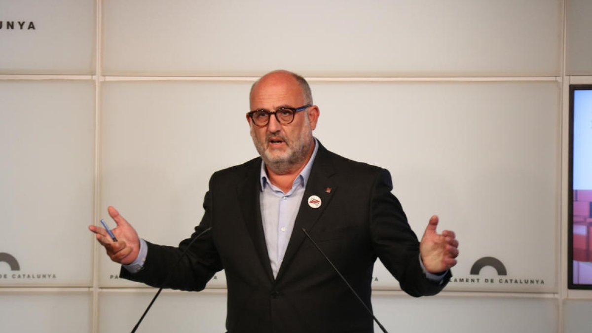 Eduard Pujol, exportavoz de JxCat en el Parlament, en una imagen de archivo.