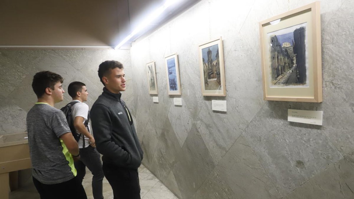 L’exposició d’aquarel·les de Sergio Callizo podrà veure’s a la UdL fins al 12 de novembre.