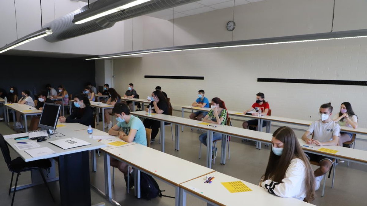 Alumnes a la selectivitat de l’any passat.