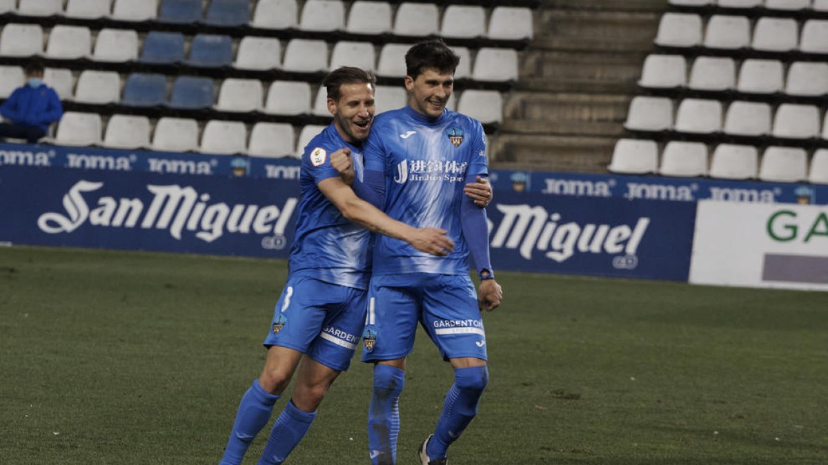 La plantilla azul hizo piña antes del inicio del partido.