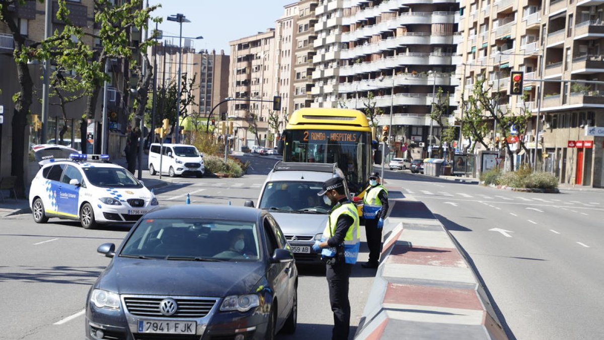 Imatge d’arxiu d’un control a passeig de Ronda.