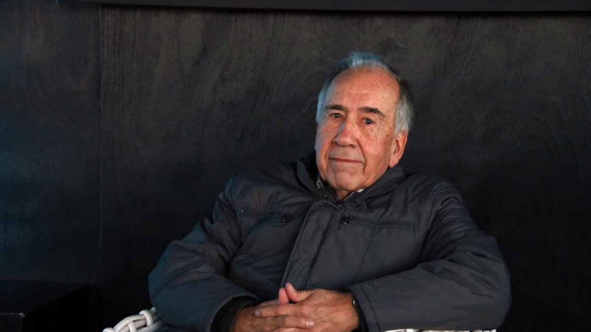 Joan Margarit, el pasado 14 de noviembre tras anunciarse que había ganado el Premio Cervantes.