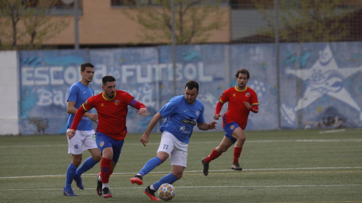 L’Alcarràs, en una acció del seu partit del cap de setmana passat.