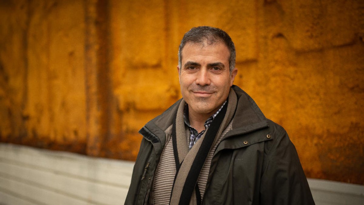 El escritor Francesc Serés, el pasado invierno en Lleida.