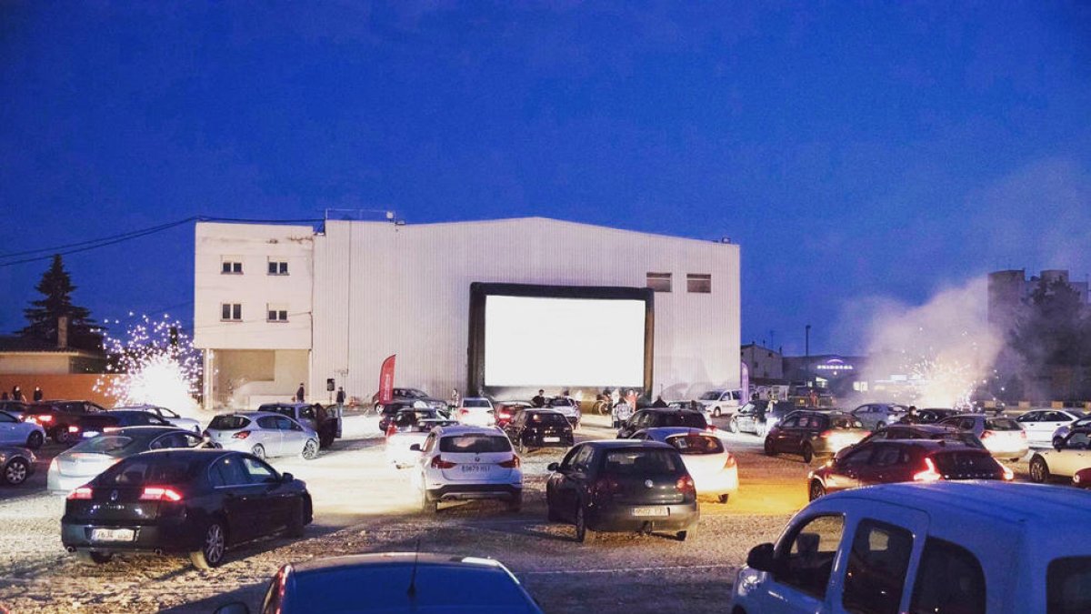 El auto cine de Golmés.