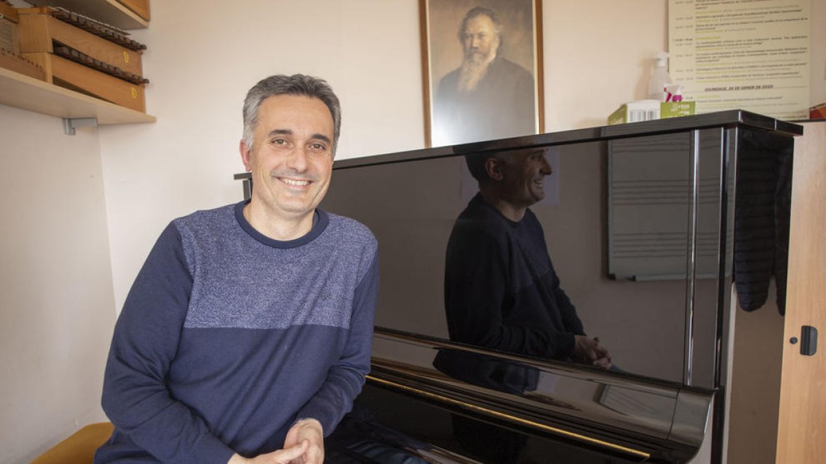 Jordi Armengol, ahir al Conservatori de Cervera.