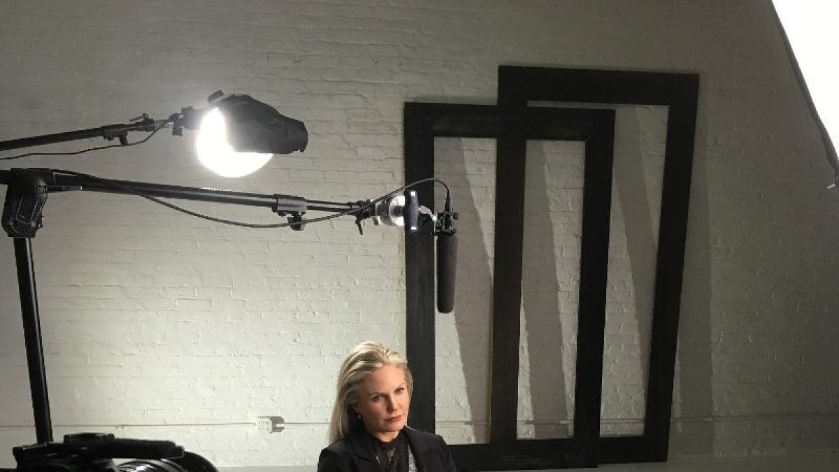 L’actriu Terri Conn, durant l’enregistrament del documental sobre les conductes abusives a Hollywood.