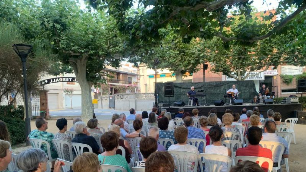 Tero, el domingo durante su actuación en Les Borges Blanques.