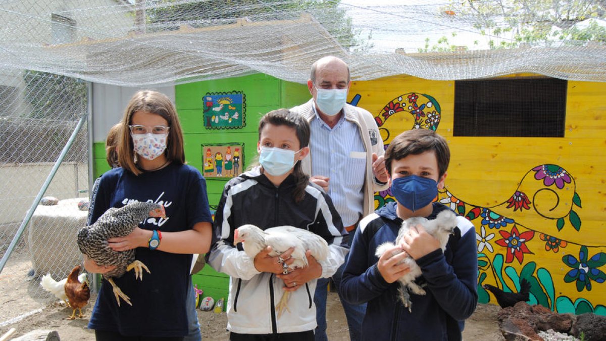 Los estudiantes serán los encargados de cuidar las aves.