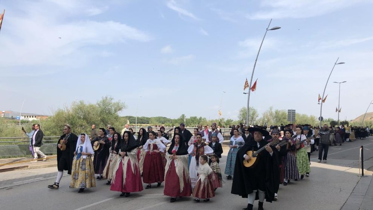 Processó de la Festa de la Faldeta durant l’any passat a Fraga.