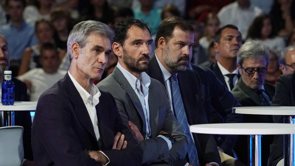 Antonio Martín amb Jorge Garbajosa, president de la FEB.