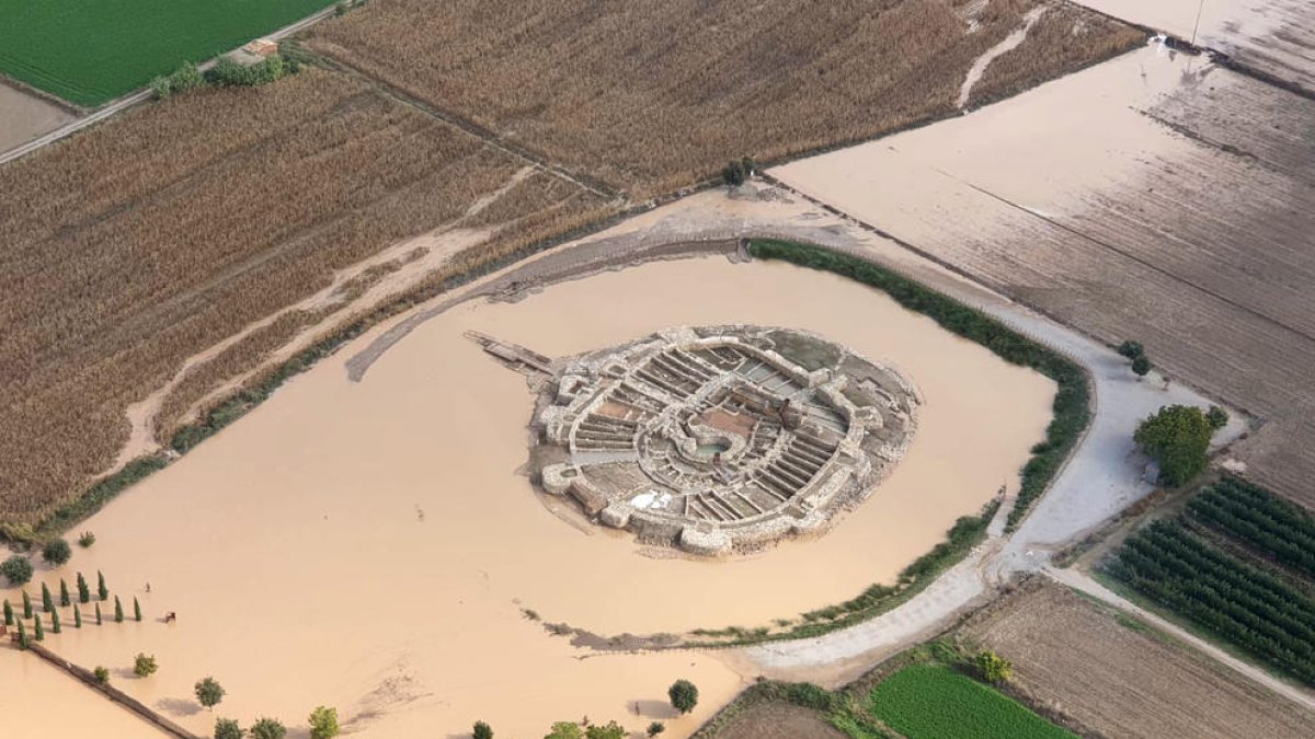 Els Vilars d'Arbeca després del temporal de pluja
