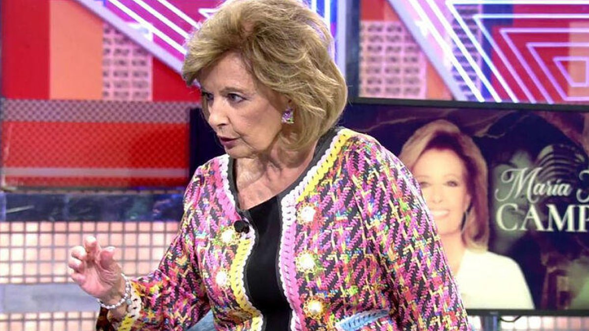 María Teresa Campos, en pleno show.