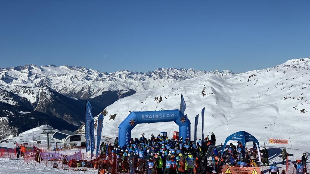 ‘Riders’ participants ahir a la Copa d’Espanya de Baqueira.