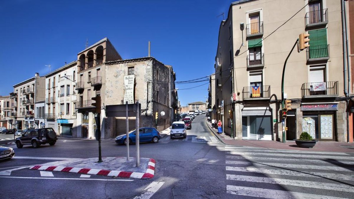 La zona de Cervera en la que se sustituirán los semáforos.