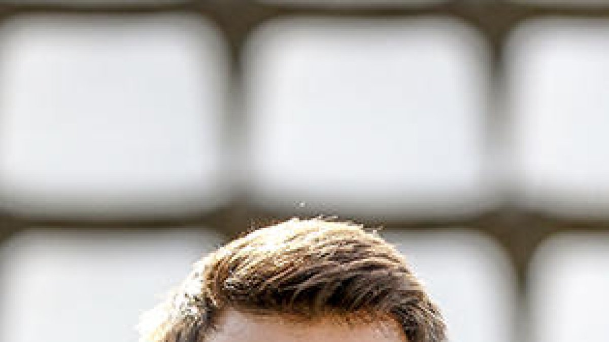 Molo durant l’acció que li va comportar ser expulsat.